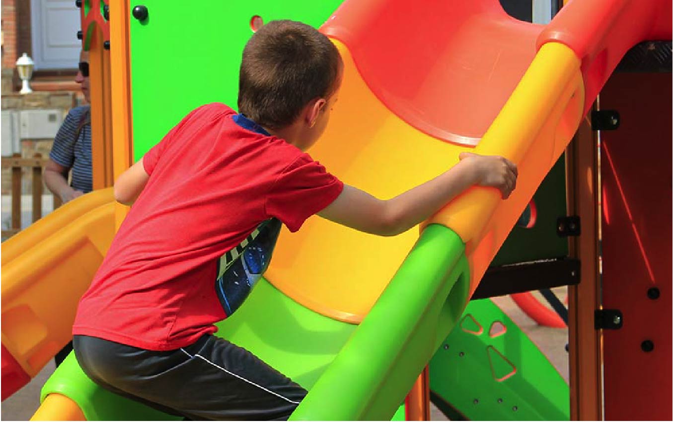 escorrega de criança